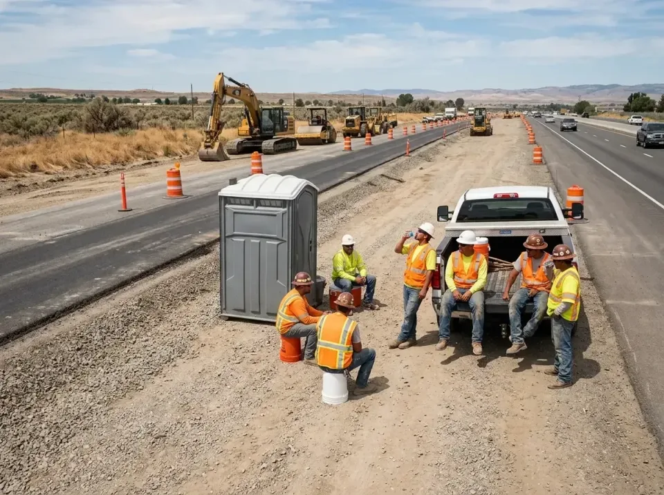 highway-road-construction-crew-007 — frequently asked questions, Porta Potty and Restroom Rentals in Bryant, WA